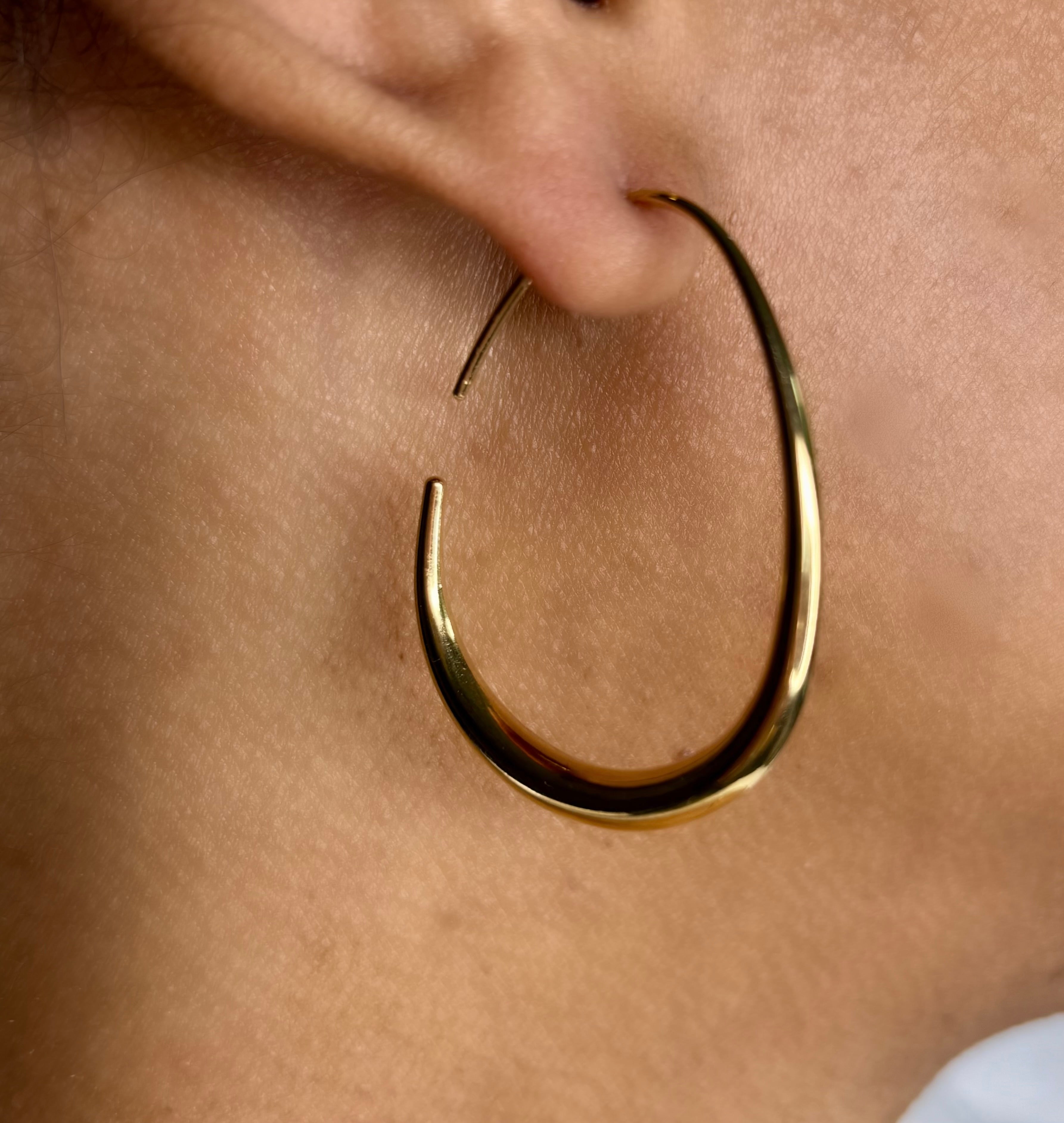 The Molten Pear Hoops