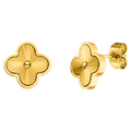 Radiant Clover Stud Earrings