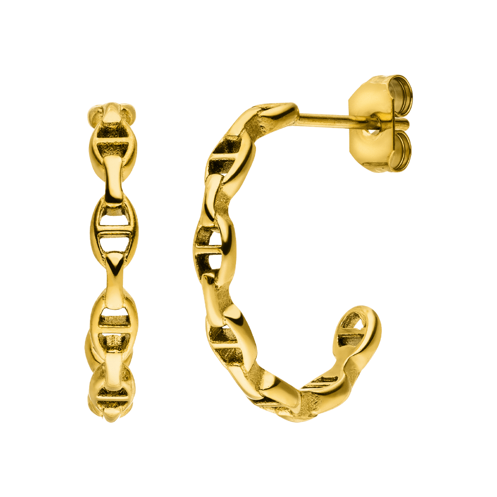 Axis Hoop Earrings