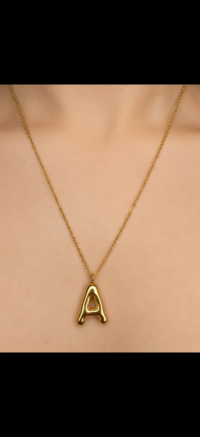 The Molten Initial Necklace