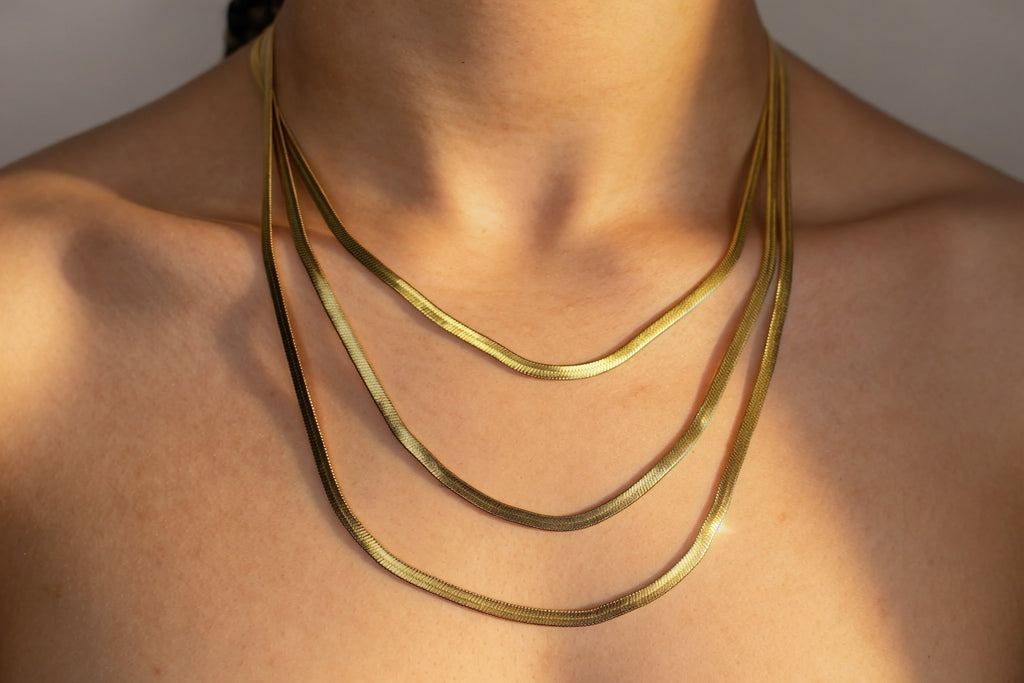 Triple Snake Chain Necklace