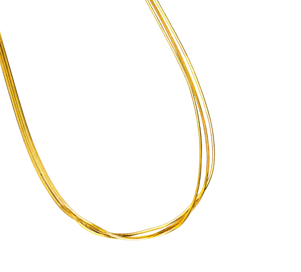 Triple Snake Chain Necklace