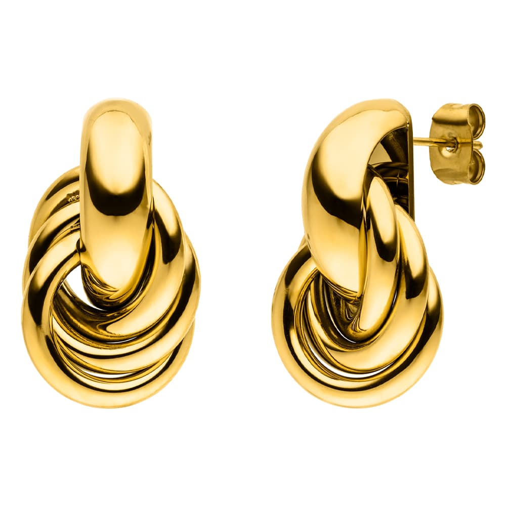 Triple Knot Stud Earrings