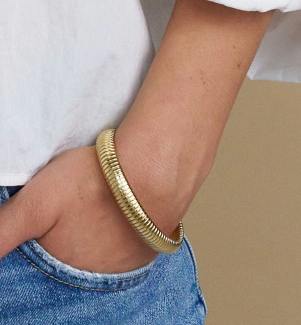 Cobra Coil Bangle Bracelet (Single)