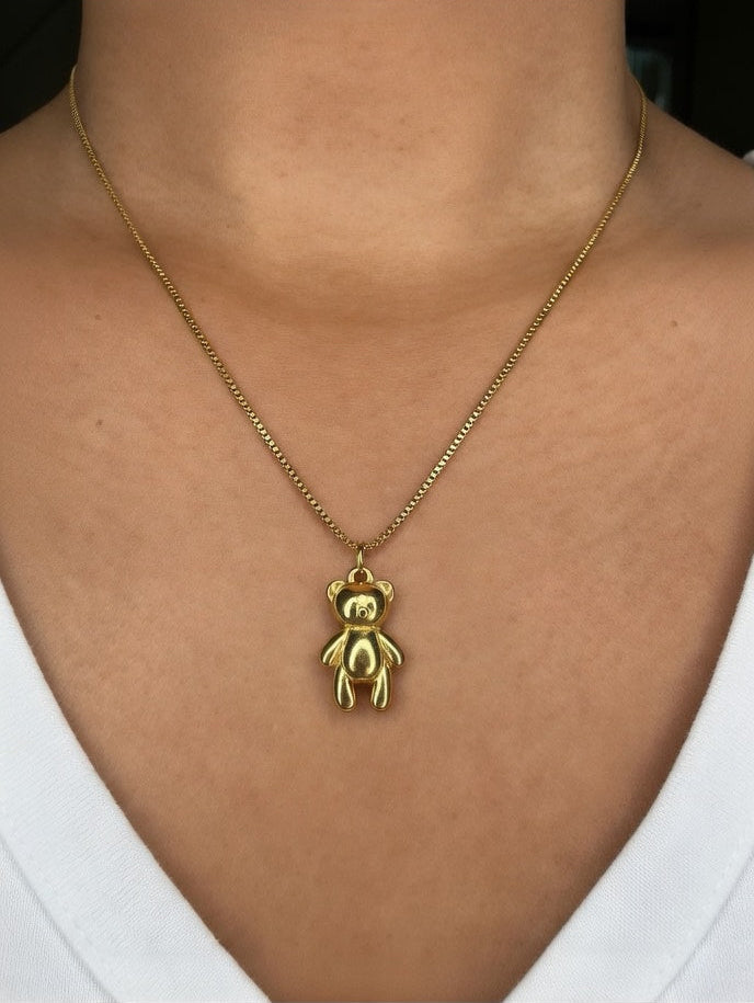 The Sculpted Teddy Necklace