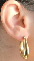 The Molten Teardrop Hoops
