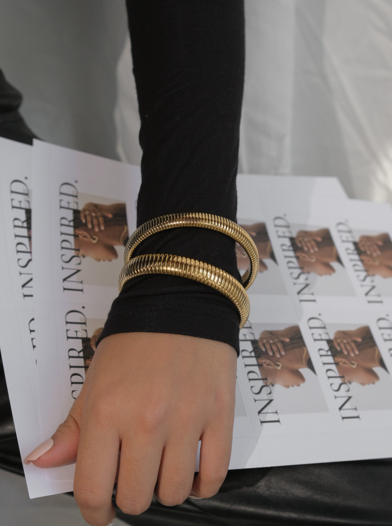 Cobra Coil Bangle Bracelet (Single)