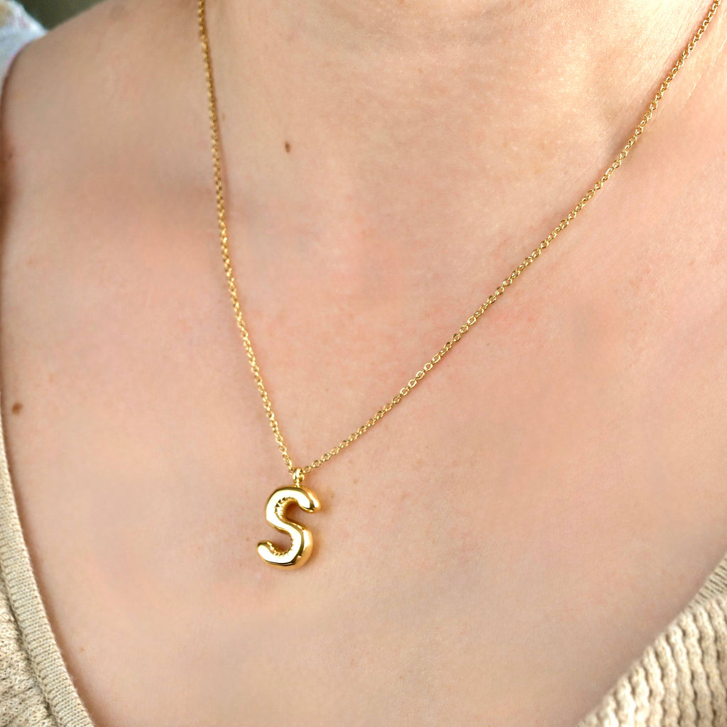 The Molten Initial Necklace