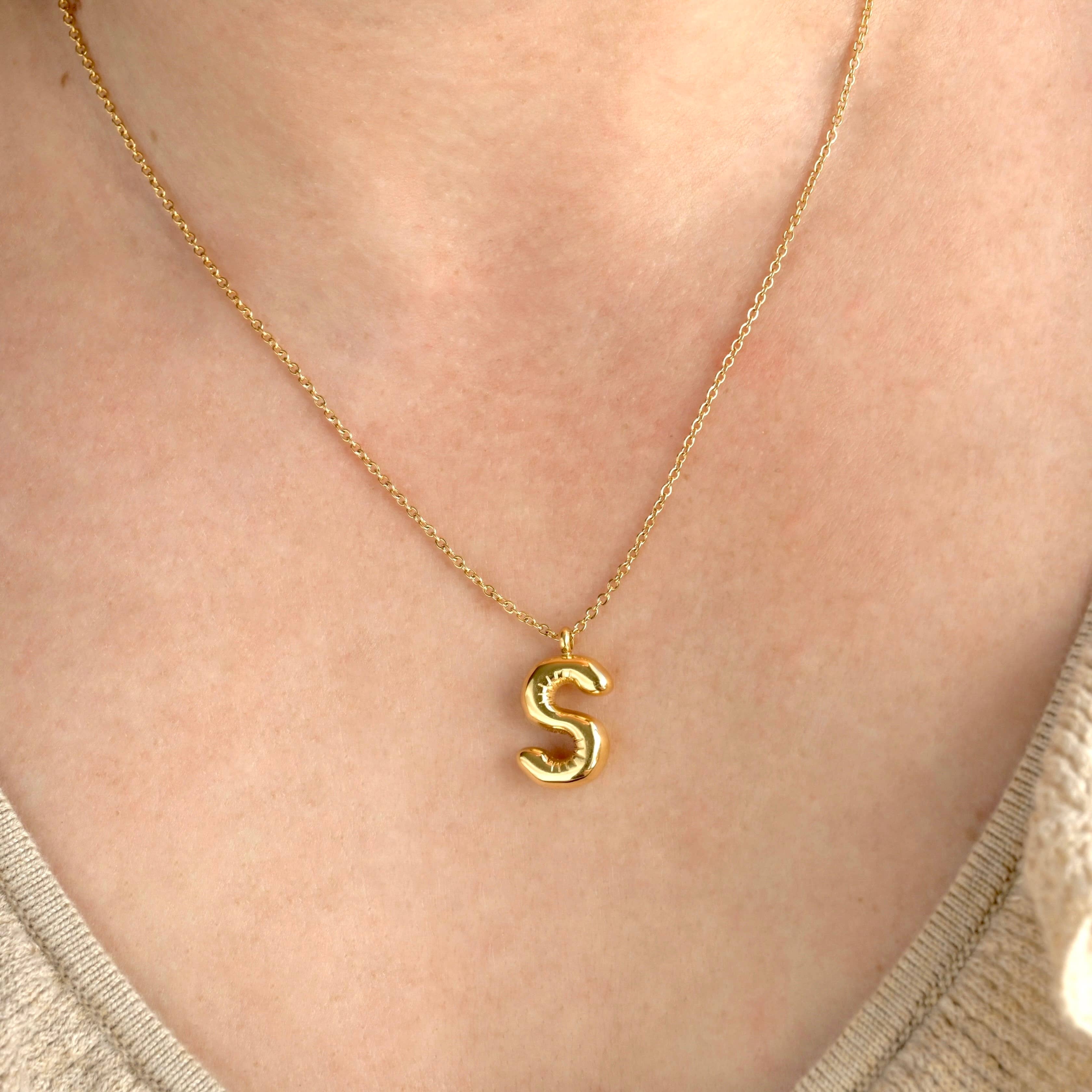 The Molten Initial Necklace